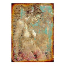 Bedeko Çıplak Kadın Tasarım Ahşap Tablo 50 cm x 70 cm