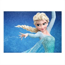 Bedeko Ahşap Tablo Karlar Kraliçesi Elsa