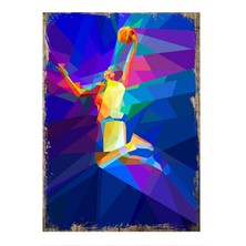 Bedeko Ahşap Tablo Basketbolcu