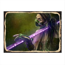 Bedeko Mortal Kombat Jade Hediyelik Ahşap Tablo 35 cm x 50 cm
