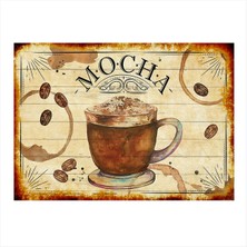 Bedeko Moka Kahve Model Mdf Tablo 35 cm x 50 cm