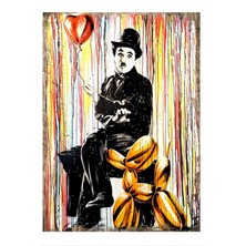 Charlie Chapline Hediyelik Mdf Tablo 35 cm x 50 cm