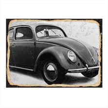 Bedeko Volkswagen Araba Dekoratif Ahşap Tablo 35 cm x 50 cm