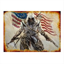 Bedeko Assasin Creed Hediyelik Ahşap Tablo 35 cm x 50 cm