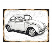 Bedeko Beyaz Volkswagen Modern Mdf Tablo 35 cm x 50 cm