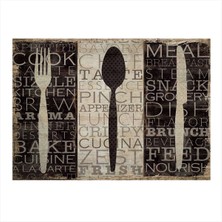 Bedeko Mutfak Için Hediyelik Ahşap Tablo 35 cm x 50 cm