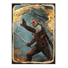 Bedeko The Witcher Dekoratif Ahşap Tablo 35 cm x 50 cm