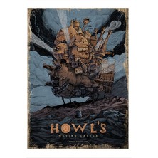 Bedeko Howl's Moving Castle Dekoratif Ahşap Tablo 35 cm x 50 cm