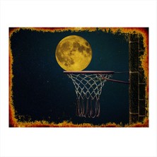 Bedeko Basketbol Potası Modern Ahşap Tablo 35 cm x 50 cm
