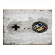 Bedeko Atari Joystick Tasarım Mdf Tablo 35 cm x 50 cm