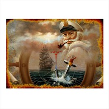 Bedeko Kaptan Mdf Poster 35 cm x 50 cm