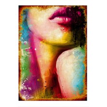 Bedeko Kadın Portresi Mdf Poster