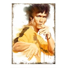 Bruce Lee Art Mdf Tablo 35 cm x 50 cm