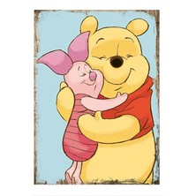Winnie The Pooh Art Mdf Tablo 35 cm x 50 cm