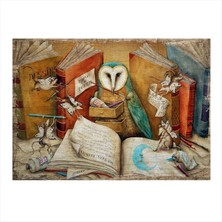 Bedeko Sevimli Hayvanlar Dekoratif Mdf Tablo 35 cm x 50 cm
