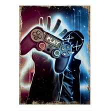 Bedeko Playstation Hediyelik Mdf Tablo 35 cm x 50 cm