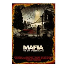 Bedeko Mafia Art Mdf Poster 35 cm x 50 cm