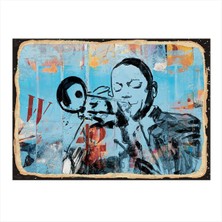 Bedeko Caz Müzik Model Mdf Tablo 35 cm x 50 cm