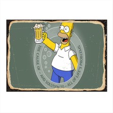 Bedeko Simpsons Mdf Tablo 35 cm x 50 cm