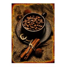 Bedeko Kahve Çekirdekleri Art Mdf Tablo 35 cm x 50 cm