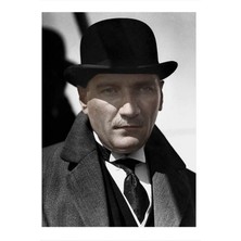 Bedeko Ahşap Tablo 35 cm x 50 cm Mustafa Kemal Atatürk