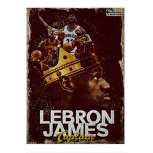 Bedeko Lebron James Dekoratif Ahşap Tablo 35 cm x 50 cm