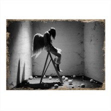 Bedeko Yalnız Sanatçı Model Mdf Tablo 35 cm x 50 cm