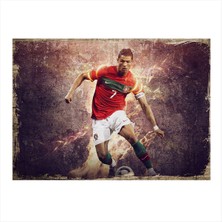Bedeko Cristiano Ronaldo Portekiz Dekoratif Mdf Tablo 35 cm x 50 cm