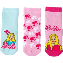 Mattel Kız Bebek 3lü Havlu Çorap Pembe