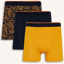 DeFacto Regular Fit Baskılı 3'lü Boxer T4929AZ25AU