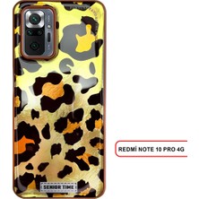 Redmi Note 10 Pro 4g Uyumlu Lüks Leopar Desenli Silikon Telefon Kılıf
