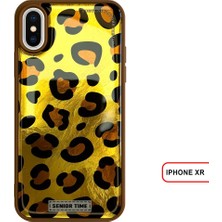 iPhone Xr Uyumlu Lüks Leopar Desenli Silikon Telefon Kılıfı
