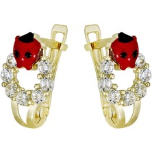 Altın Uğur Böceği Çocuk Küpe T076827