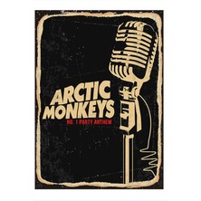 Bedeko Arctic Monkeys Tasarım Ahşap Tablo 50 cm x 70 cm