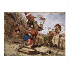 Bedeko Gladyatörler Hediyelik Ahşap Tablo 35 cm x 50 cm