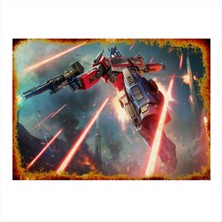 Bedeko Transformers Hediyelik Ahşap Tablo 35 cm x 50 cm