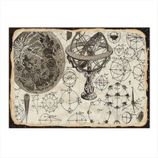 Bedeko Astronomi  Model Mdf Tablo 35 cm x 50 cm