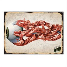 Bedeko Gözün Arkası Mdf Poster 35 cm x 50 cm