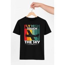Vecihi Geliyor Fly High Touch The Sky  Tshirt Pilot - Havacı - Uçak Tutkunu