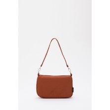 Kiremit U16 Kanvas Kumaş ,Tek Bölmeli ,Fermuarlı ,Astarlı, Baget Model El, Kol Ve Omuz Çantası