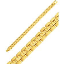 Rolex 14 Ayar Altın Unisex Bileklik