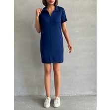 Kadın Polo Yaka Soft Touch Elbise
