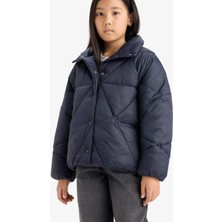 DeFacto Çıtçıtlı Cepli Şişme Mont Kız Çocuk E9812A825AU
