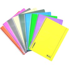 Myline A4 Plastik Kapak 80 Yaprak Çizgili Spiralli Defter 5 ' Li Set