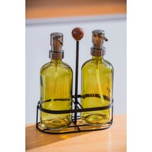 Pierre Metal Standlı Sabunluk Seti - 500 ml