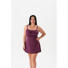 4056MY Elbiseli Mayo Bordo