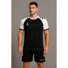 Sportech Siyah-Beyaz Forma Takımı (Isim ve Numara Yazılır) K0175 3xl