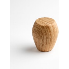 Merkür Düğme Açık Ceviz Renk Mobilya Mutfak Dolap Dolabı Çekmece Kulpu Kulbu Plastik Tek Vidalı Kulp