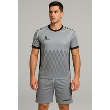Sportech Gri-Siyah XL Forma Takımı Erkek Kullanıcılar için İsim ve Numara Yazdırma İmkanı