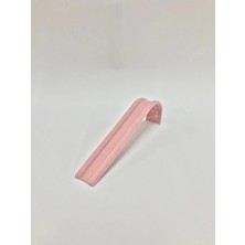 Metal Saç Süet Kumaş Pembe Renk Bileklik-Saat Sergileme Standı